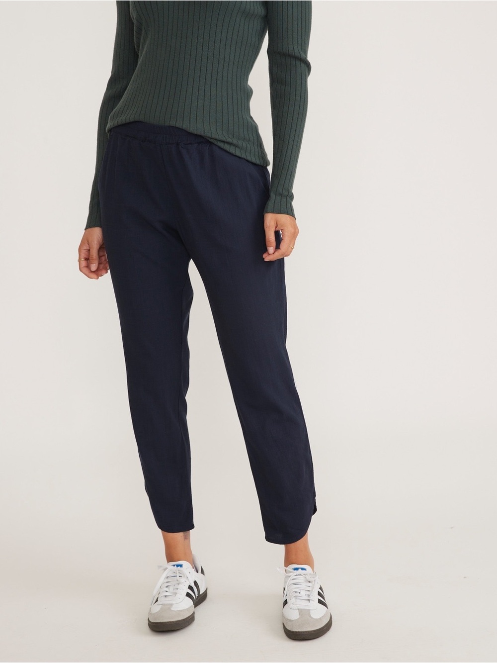 Marine Layer Allison Casual Ankle Pants, Navy Blue – Size Small